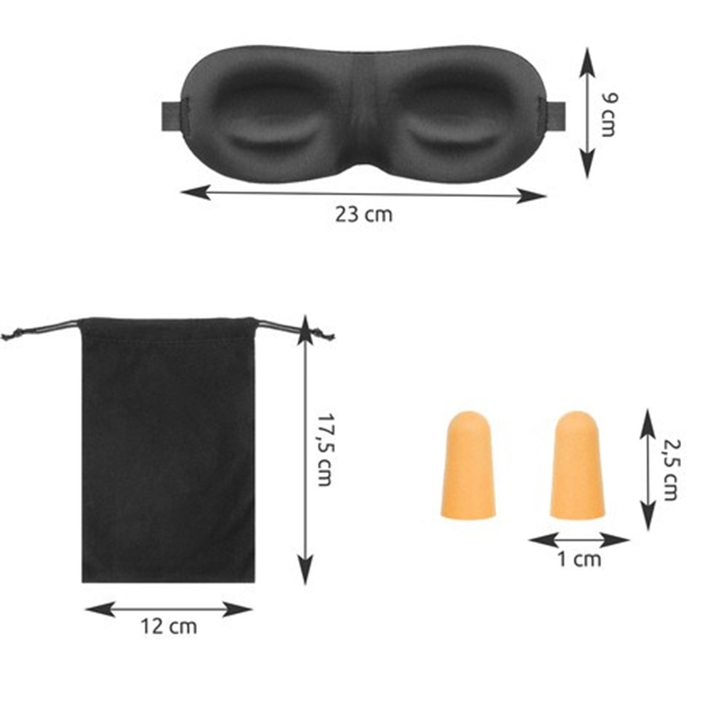 Schlafmaske + Ohrstöpsel